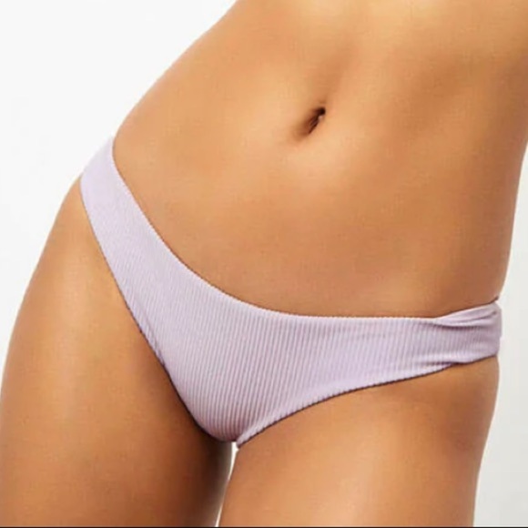 Frankie’s Shea stretch knit curve hugging seamless bikini bottoms in orchid. S - Picture 5 of 10